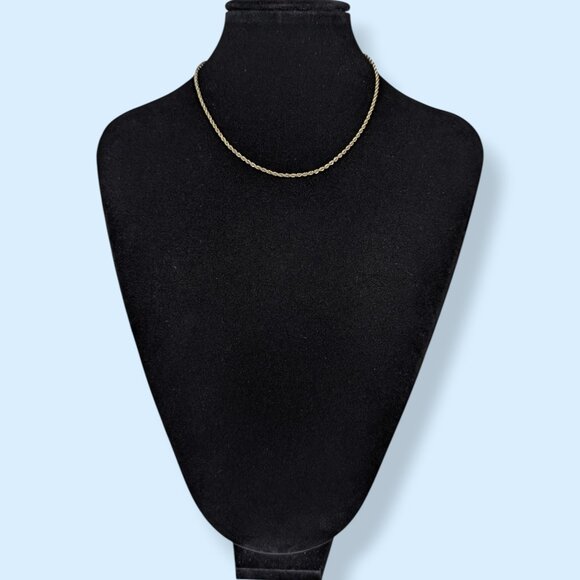LOFT Dainty Rope Chain Choker Necklace - Picture 3 of 5